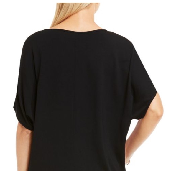 VINCE CAMUTO Mixed Media Dolman Top - Picture 2 of 5